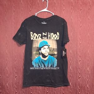 BOYZ N THE HOOD BLACK TYE- DYE SHIRT SIZE S NWT